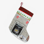 キョンドクリスマスの子犬バイフィレス絵画ズ スモールクリスマスストッキング (正面 (吊り時))