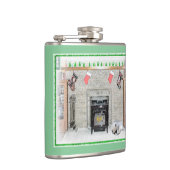 キョンドクリスマスの子犬バイフィレス絵画ズ フラスク (右)