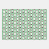 キョンドクリスマスの子犬バイフィレス絵画ズ ラッピングペーパーシート (正面)