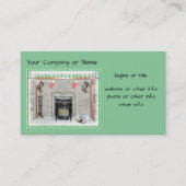 キョンドクリスマスの子犬バイフィレス絵画ズ 名刺 (正面)