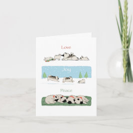 キョンドラブジョイ平和 |かわいいケスホンデン休日 シーズンカード