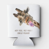 キラおもしろいフクーラーボックススマイル-カスタム文字 缶クーラー (裏面)