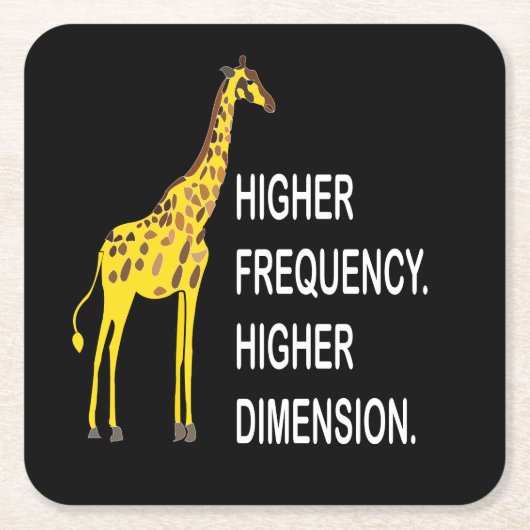 キラおもしろいフプン スクエアペーパーコースター (正面)