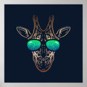 キラおもしろいフ |サングラスウォールプリント ポスター (正面)