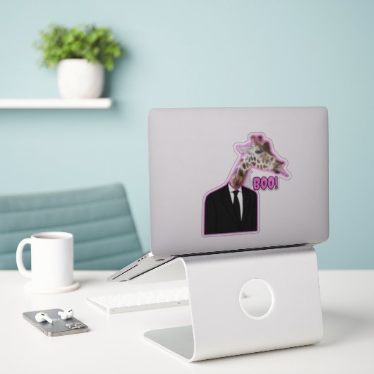 キラおもしろいフ シール (デスク上のノートパソコン)