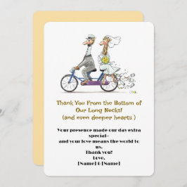 キラお洒落フ結婚ス サンキューカード