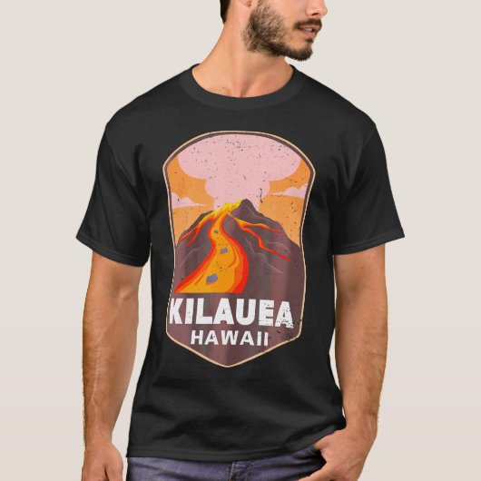 キラウアハワイ火山国立公園火山 Tシャツ (正面)