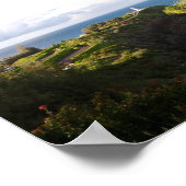 キラウアライトハウスカウアイ、ハワイポスタープリント ポスター (角)