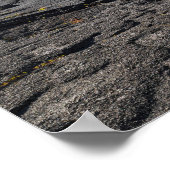 キラウエアの乾燥溶岩ベッドの上にイキクレーター ポスター (角)