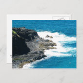 キラウエアの海岸線 キラウエア カウアイ ハワイ ポストカード (正面/裏面)