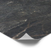 キラウエア大島火山の溶岩流 ポスター (角)