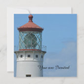 キラウエア灯台 カウアイ 誕生日 招待状 (正面)