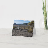 キラウエア・イキ火口の乾燥した溶岩床の上 サンキューカード (正面)