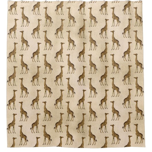 キラエレガントフヴィンテージシッスタイリッシュク シャワーカーテン (正面)