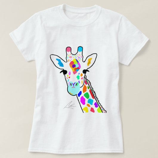 キラカラフルフモダン・アート Tシャツ (デザイン正面)