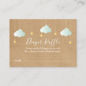 キラキラおむつラッフルベビーシャワー エンクロージャーカード (正面)