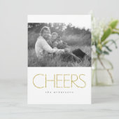 キラキラしたお祝い シーズンカード (スタンド正面)