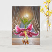 キラキラした足指 カード (黄色い花)