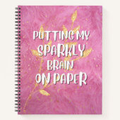 キラキラした頭脳を紙する ノートブック (正面)