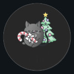 キラキラして殺さなきゃいけないの – Cat Christmas Coz ラウンドシール<br><div class="desc">キラキラ輝いて殺さねばならない – Cat Christmas Cozy Mystery</div>
