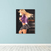 キラキラする女学生 キャンバスプリント (インサイチュ (ウッドフロア))