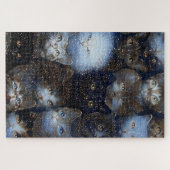 キラキラする猫 ジグソーパズル (横)