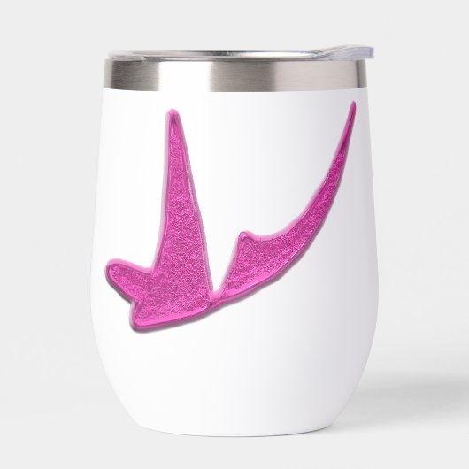 キラキラとピンクの蝶 (左面)