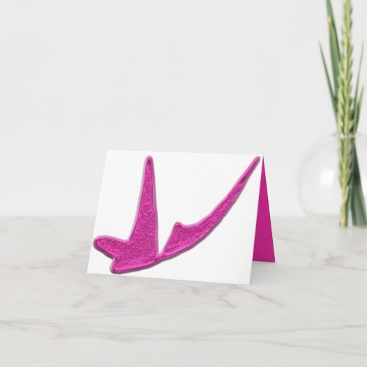 キラキラとピンクの蝶 シーズンカード (正面)