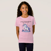 キラキラとマジックを撒き散らすちびユニコーン Tシャツ (正面フル)