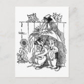 キラキラと光る猫ダースドッグスヴィンテージルイワーイン ポストカード (正面)