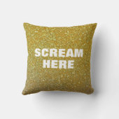 キラキラと叫ぶ金ゴールド クッション (裏面)