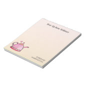 キラキラと可愛いお茶感動的好きを醸し出す ノートパッド (回転)