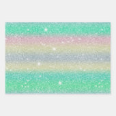 キラキラと星空のかわいいギフト2 ラッピングペーパーシート (正面3)