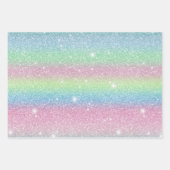 キラキラと星空のかわいいギフト2 ラッピングペーパーシート (正面2)