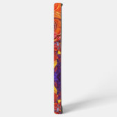 キラキラと赤あじさい柿 SAMSUNG GALAXYケース (左側面)