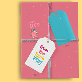 キラキラと魔法「歯の妖精から」かわいい星空 ギフトタグ