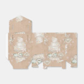 キラキラのウェディング ブライダル パターン フェイバーボックス (折り畳みなし)