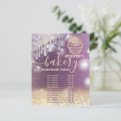 キラキラのドライプカップケーキシェフスクリプトベーカリー (スタンド正面)