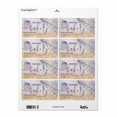 キラキラのドライプカップケーキシェフスクリプトベーカリー ラベル (フルシート)