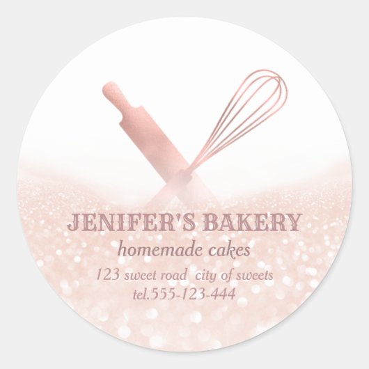 キラキラのピ転がン&ウィスクシェフベーカリー ラウンドシール (正面)