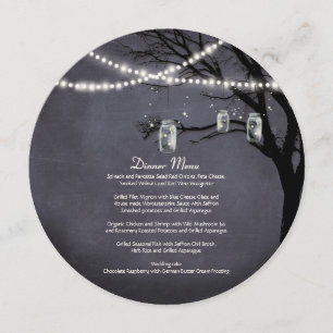 キラキラの列のアウトドア素朴ナイトツリー メニュー