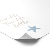 キラキラの小さなヒトデのポスター ポスター (角)