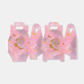 キラキラの小さな星のカスタムピンク フェイバーボックス (折り畳みなし)