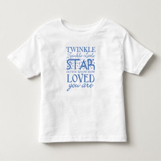 キラキラの小さな星の幼児のTシャツ トドラーTシャツ (正面)