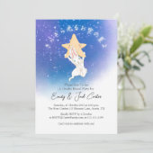 キラキラの小さな星の性別が可愛いバニーの夜を明かす 招待状 (スタンド正面)