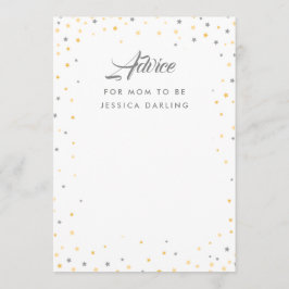 キラキラの小さな星 アドバイスカード