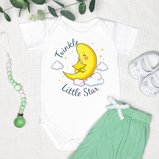 「キラキラの小さな星」 ベビーボディスーツ