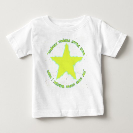 キラキラの小さな星 ベビーTシャツ (正面)