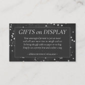 キラキラの小さな星 |モノクログレーギフトディスプレイ エンクロージャーカード (裏面)