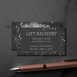 キラキラの小さな星 |モノクロシャワーレジストリ エンクロージャーカード